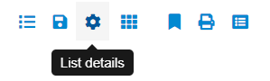 List details button